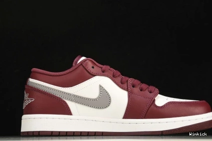 553558-615 1 White Jordan Low Bordeaux 1121